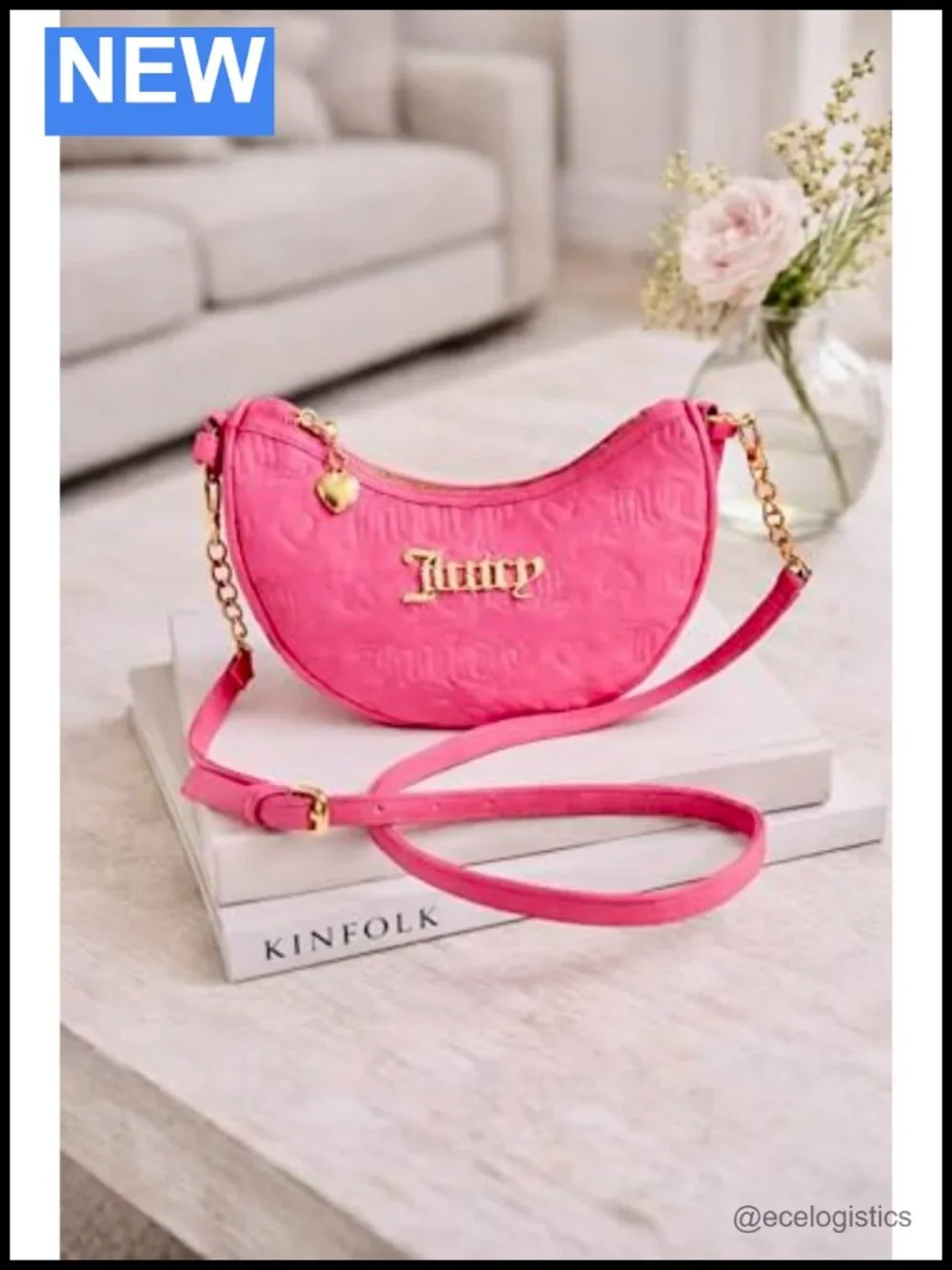 Mini Hobo Shoulder Bag with Adjustable Crossbody Strap Gold Hardware